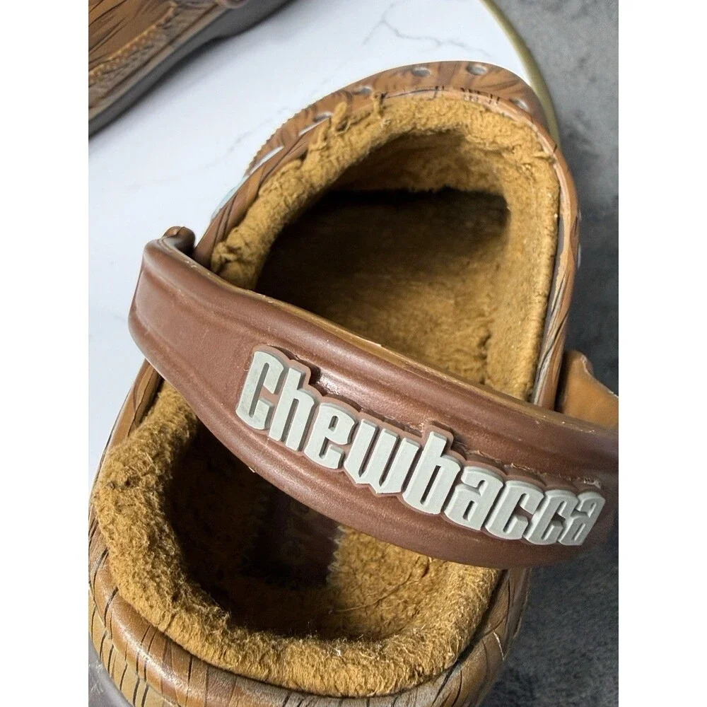 Crocs Star Wars Chewbacca Classic Lined Clog Mens 6 Womens 8 Brown Fleece Fur GC